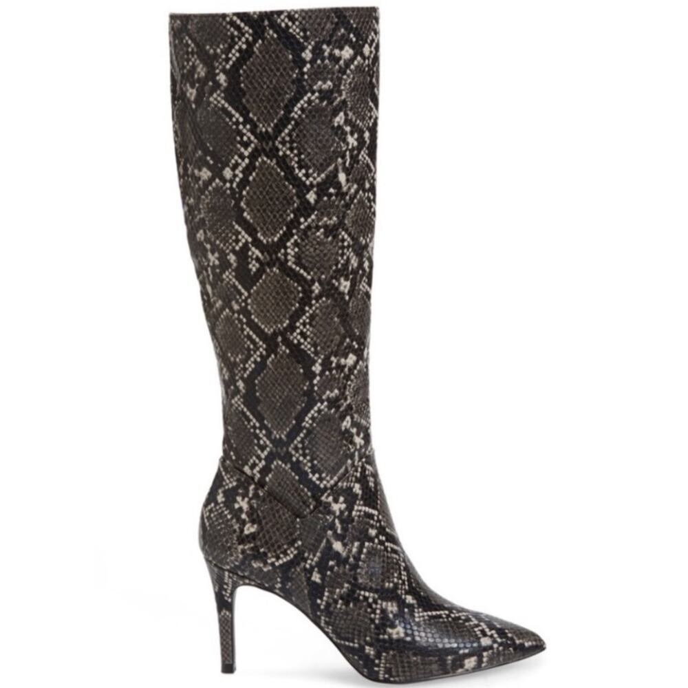 BOGO Steve Madden Kinga Snakeskin Boots Size 7.5 $134